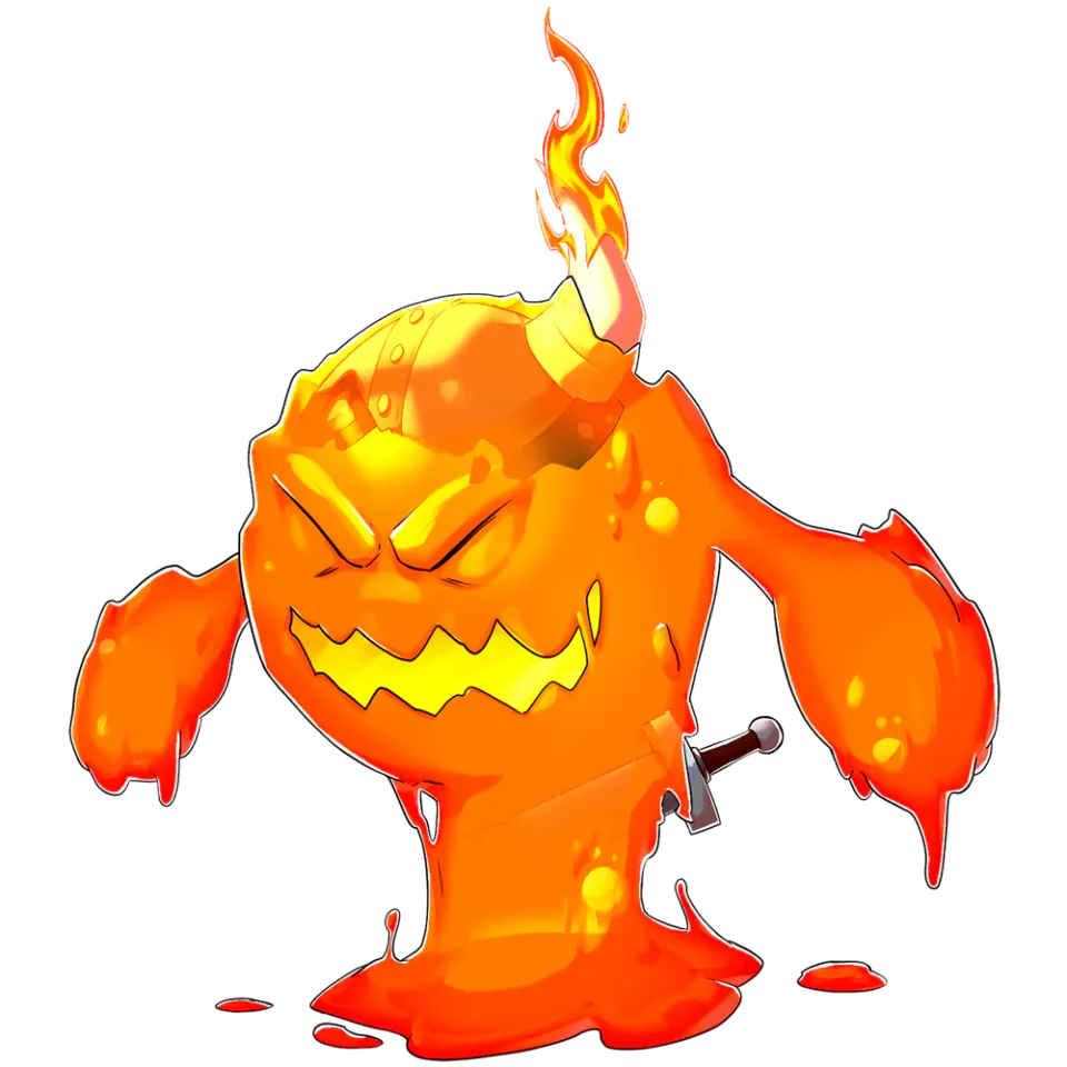 Slime de calor, monstro gelatinoso de Arkaron